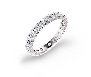 Round Diamond Eternity Band