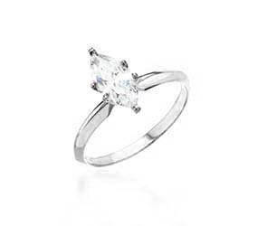 Diamond 6-Prong Marquise Engagement Ring