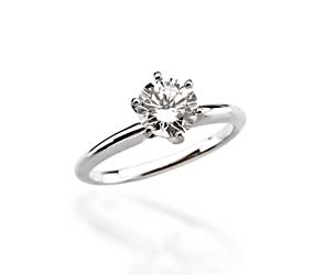 6-Prong Comfort-Fit Solitaire Engagement Ring