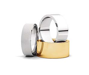 Flat Comfort Fit Wedding Bands