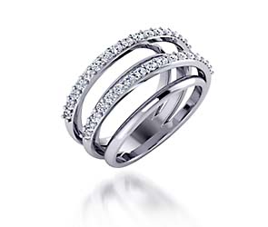 Double Row Design Collection Diamond Ring