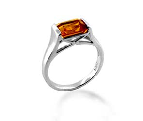 Citrine Ring<br> 1.3 Carat Total Weight