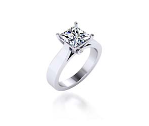 Princess Cut Diamond Solitaire Ring