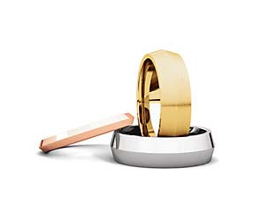 Knife Edge Comfort Wedding Band