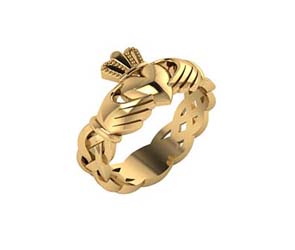 Claddagh Celtic Knot Ring