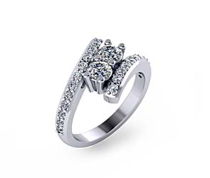 Journey Two Stone Diamond Ring