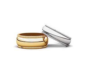 Milgrain Wedding Band