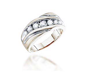 Mens Diamond Fashion Band<br> 1.0 Carat Total Weight