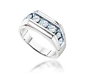 Mens Diamond Fashion Band <br> 1.0 Carat Total Weight