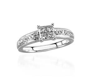 Princess Cut Diamond Engagement Ring