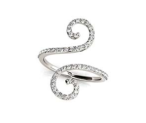 Squiggle Diamond Band