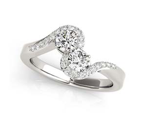 2 Stone Diamond Ring