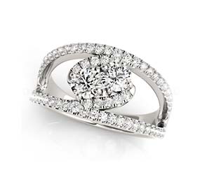 2 Stone Diamond Ring