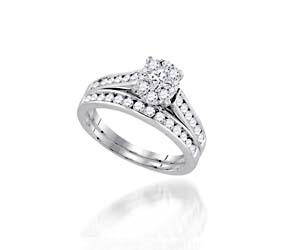 Monaco Diamond Collection Bridal Set Ring