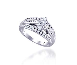 Marquee Illusion Diamond Bridal Ring