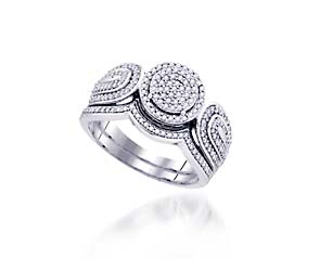 Micro Pave Diamond Vintage Ring