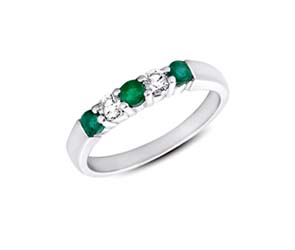 Emerald and Diamond Ring