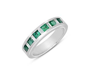 Genuine Emerald & Diamond Ring