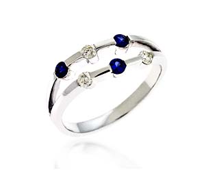 Sapphire & Diamond Ring