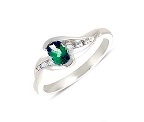 Emerald and Diamond Ring