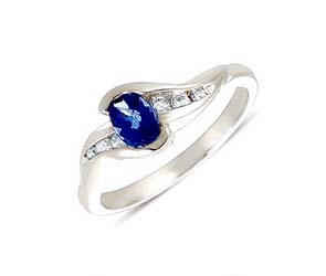 Sapphire & Diamond Ring