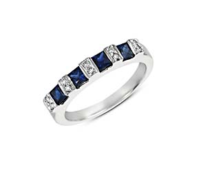 Genuine Sapphire & Diamond Ring