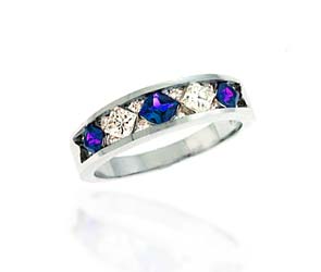 Sapphire & Diamond Ring