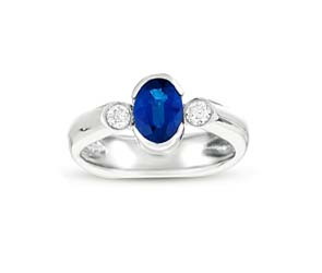 Sapphire & Diamond Ring