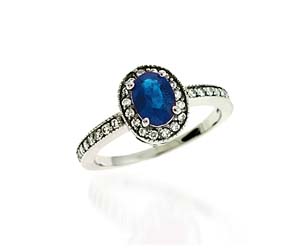 Sapphire & Diamond Ring