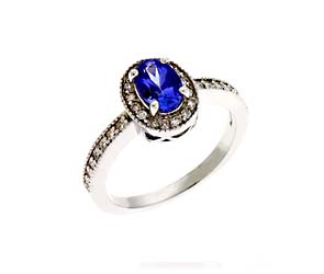 Tanzanite & Diamond Ring