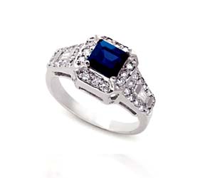 Sapphire & Diamond Ring