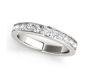 11 Stone Channel Set Diamond Band