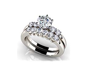 Five Across 6 Prong Engagement Ring