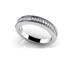 Millgrain Diamond Ring