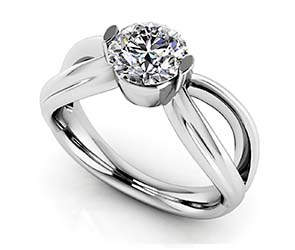 Endless Love Comfort Fit Diamond Solitaire Ring