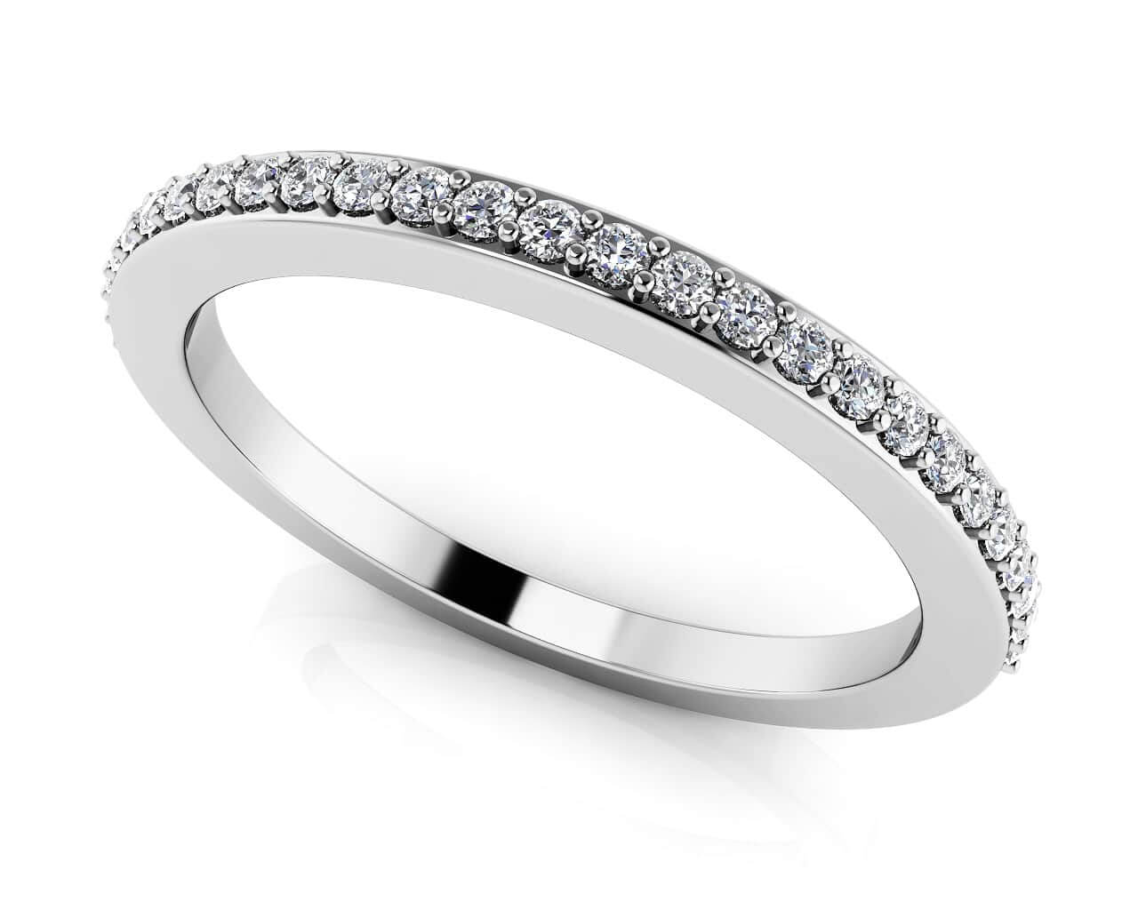 Elegant Prong Diamond Wedding Ring