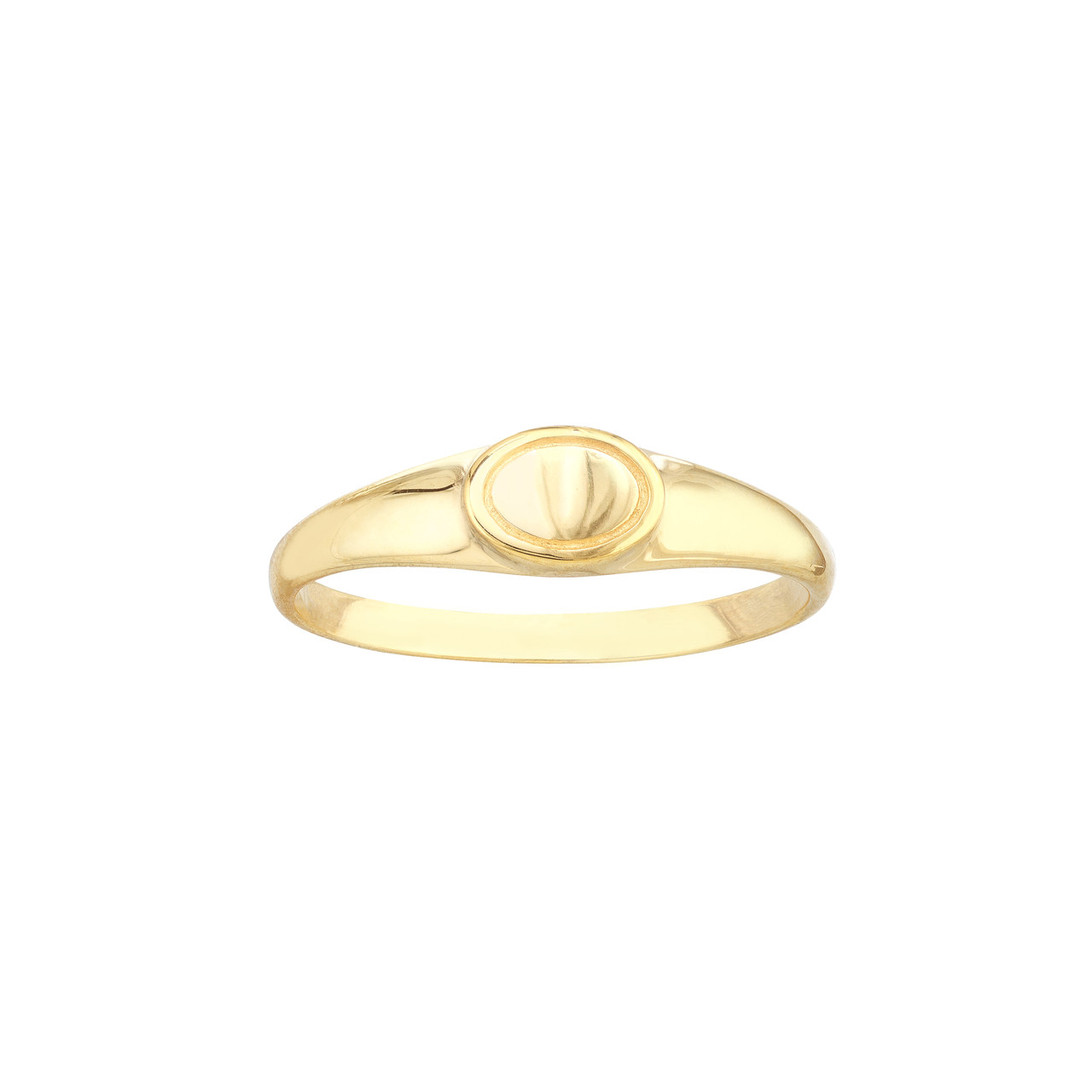 Engravable Mini Oval Signet Ring - RMID-MF033402 | USA Jewels