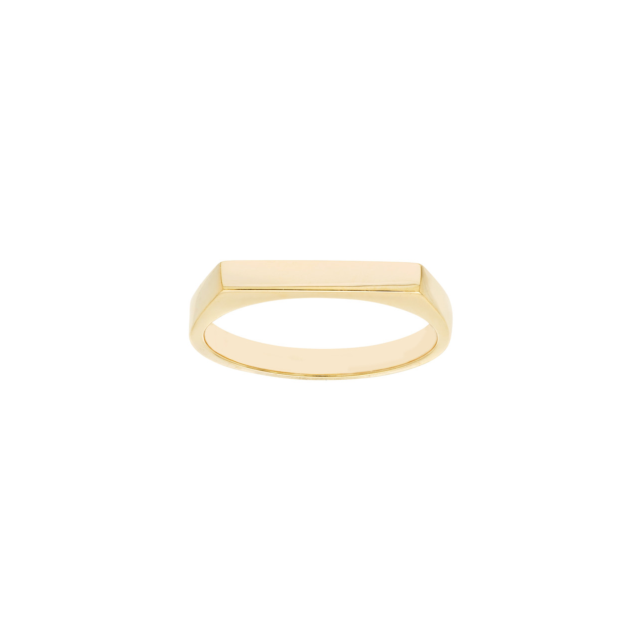 Slim Engravable Signet Ring - RMID-MF038730 | USA Jewels