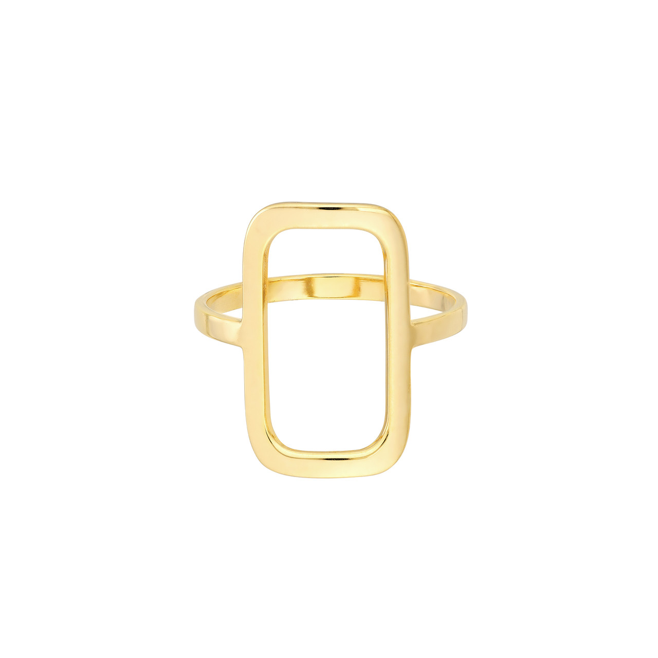 Open Paper Clip Link Ring RMID-MF040707