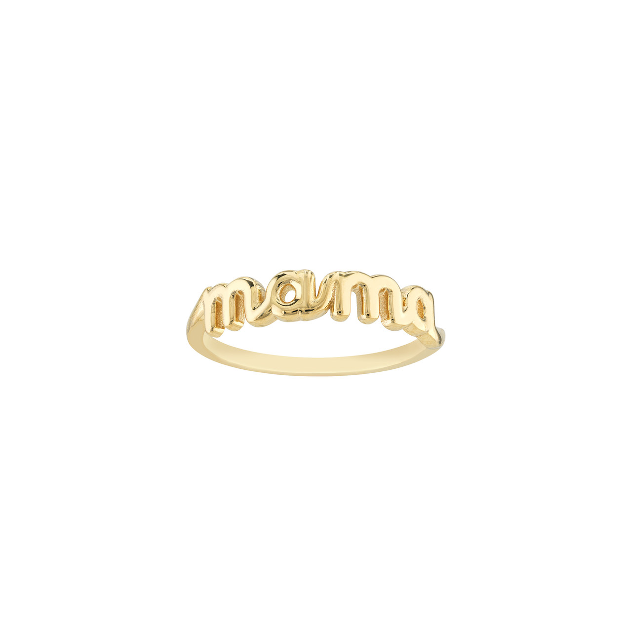 Cursive Mama Ring