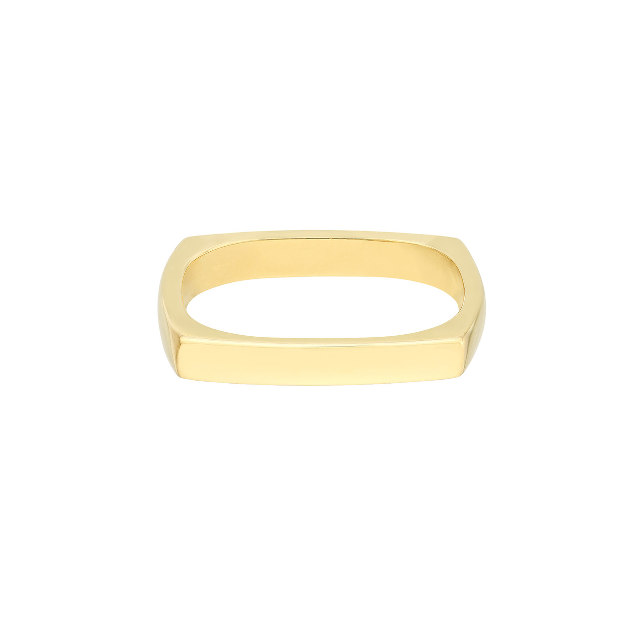 Bold Gold Square Stack Ring RMID-TM023655