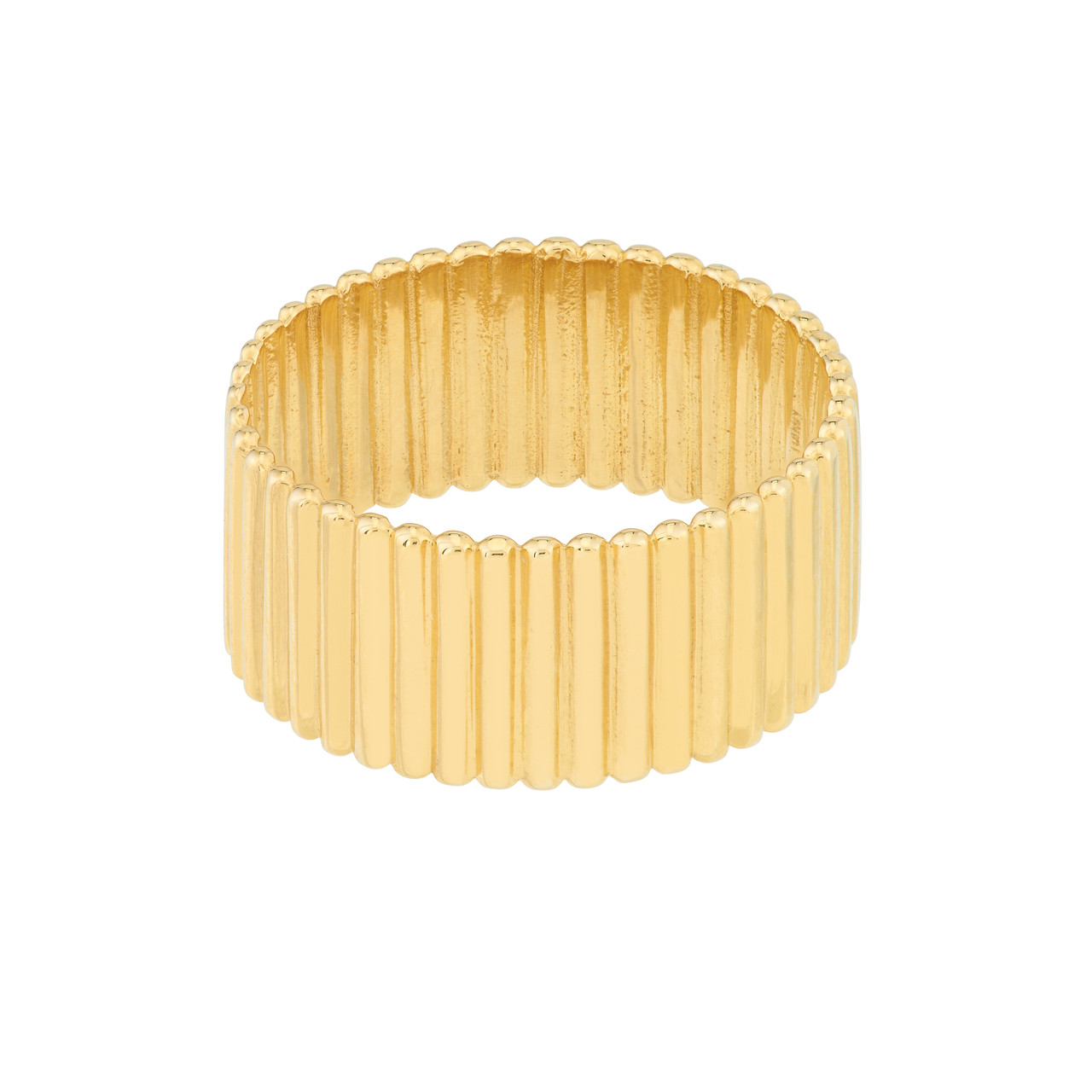 Ribbed Cigar Wide Band Ring RMID-TM023771