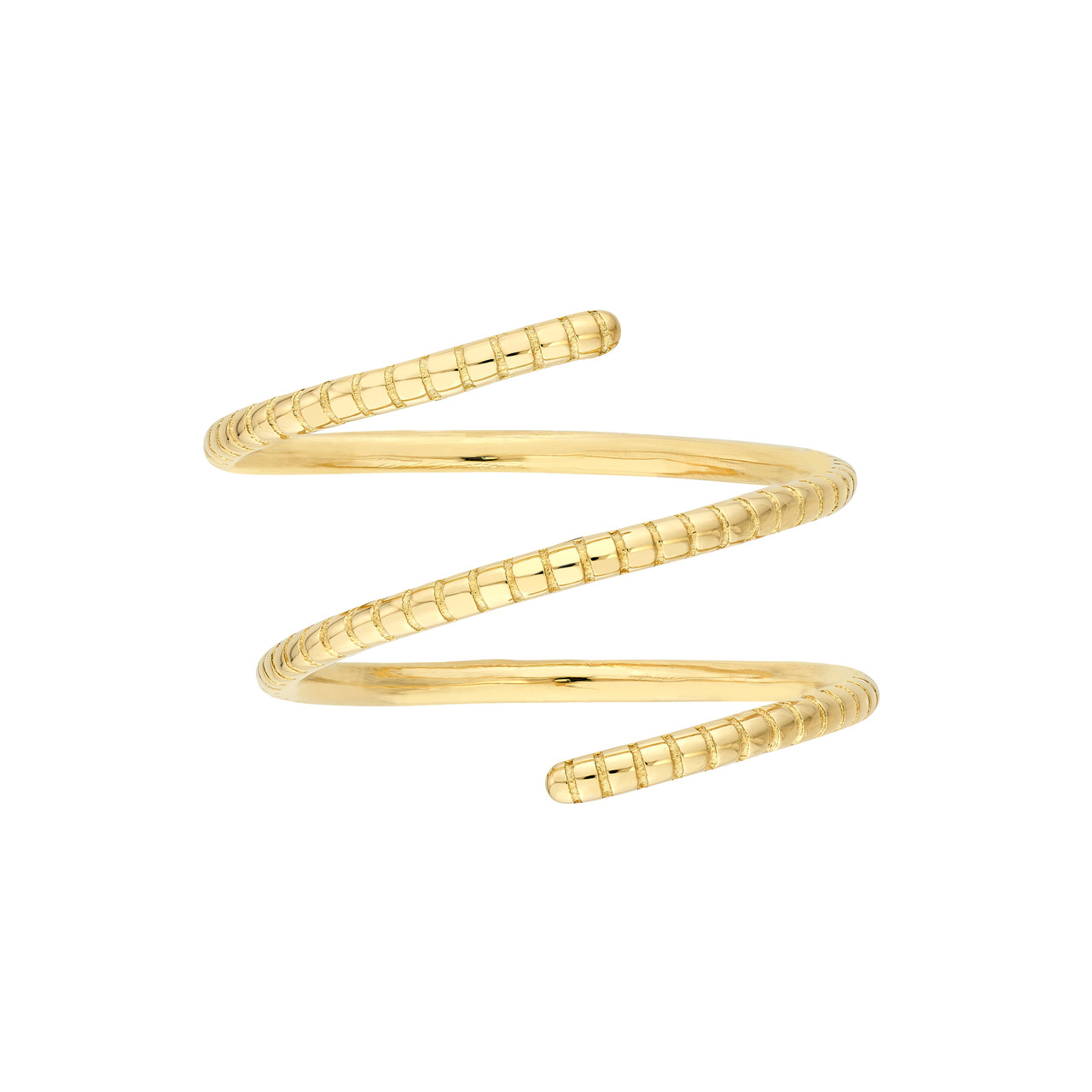 Ribbed Texture Wrap Ring RMID-TM023777