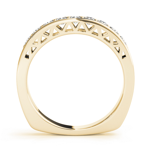 Ladies Single Row Prong In Channel Wedding Ring 1.08 Carat Total Weight   (Lab-Created) 1.08 C.T.W 10K yellow, white or rose gold - view 4