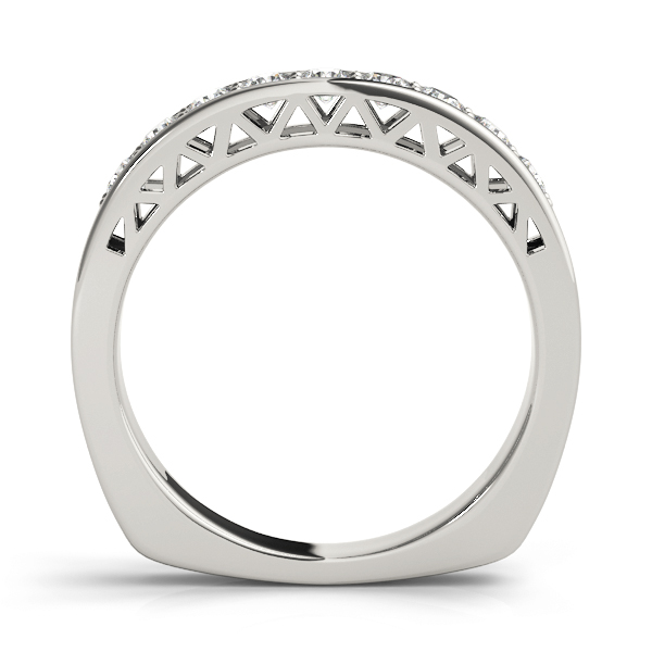  Ladies Single Row Prong In Channel Wedding Ring 1.08 Carat Total Weight   (Lab-Created) 1.08 C.T.W 10K yellow, white or rose gold - view 2