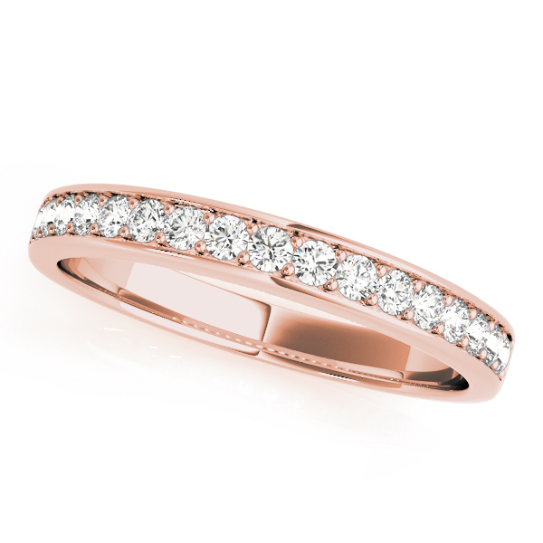  Ladies Channel Set Wedding Rings 0.68 Carat Total Weight   (Lab-Created) 0.68 C.T.W 10K yellow, white or rose gold - view 5