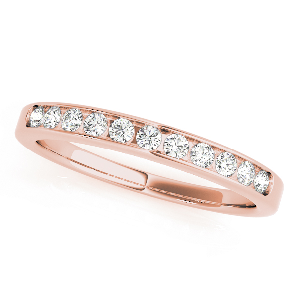  Ladies Channel Set Wedding Rings 0.44 Carat Total Weight   (Lab-Created) 0.44 C.T.W 10K yellow, white or rose gold - view 5