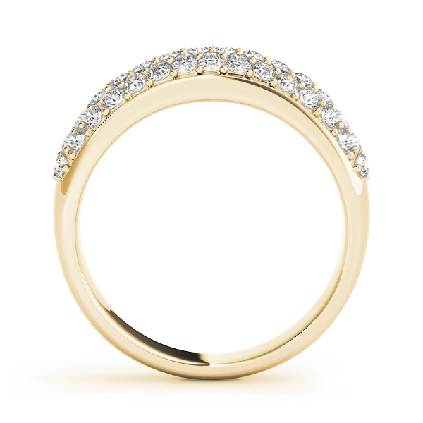  Ladies Multirow Pave Wedding Ring 1.32 Carat Total Weight   (Lab-Created) 1.32 C.T.W 10K yellow, white or rose gold - view 4