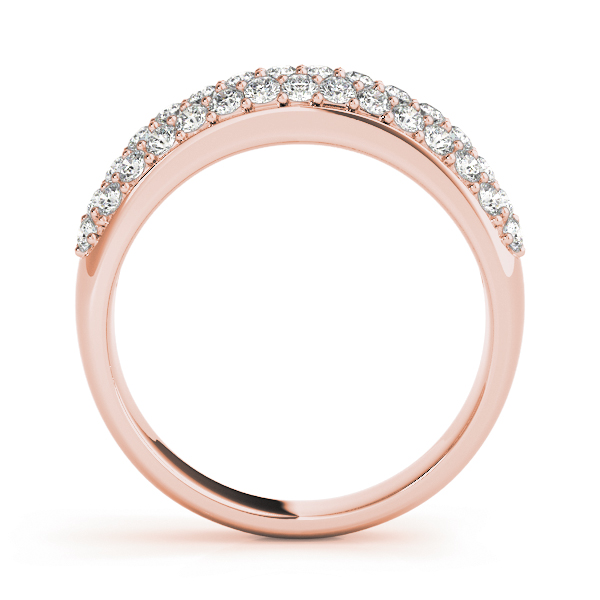 Ladies Multirow Pave Wedding Ring 1.32 Carat Total Weight   (Lab-Created) 1.32 C.T.W 10K yellow, white or rose gold - view 6