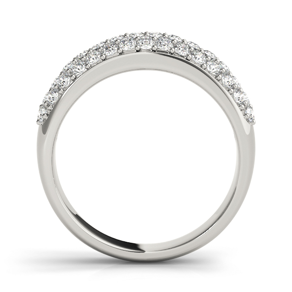  Ladies Multirow Pave Wedding Ring 1.32 Carat Total Weight   (Lab-Created) 1.32 C.T.W 10K yellow, white or rose gold - view 2